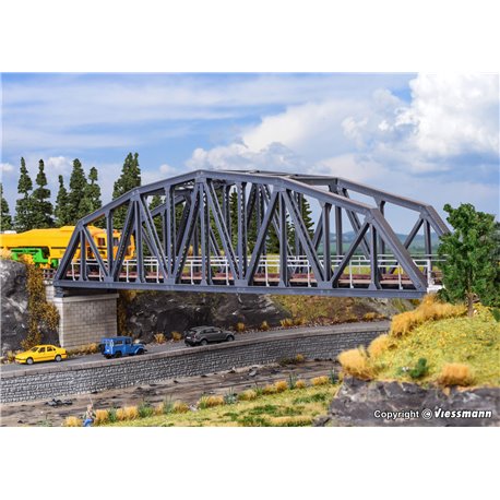 HO Single track arched steel bridge (excluding 