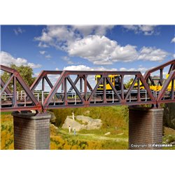 HO Single track steel truss bridge (excluding piers)