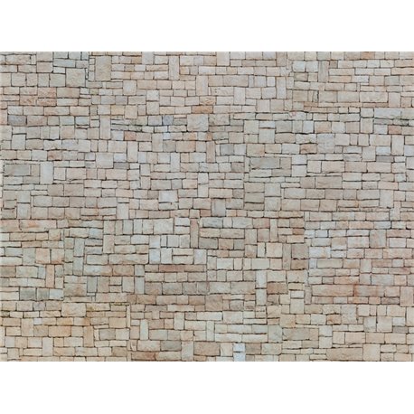 3D Cardboard Sheet Lime Stone Wall 25 x 12,5 cm