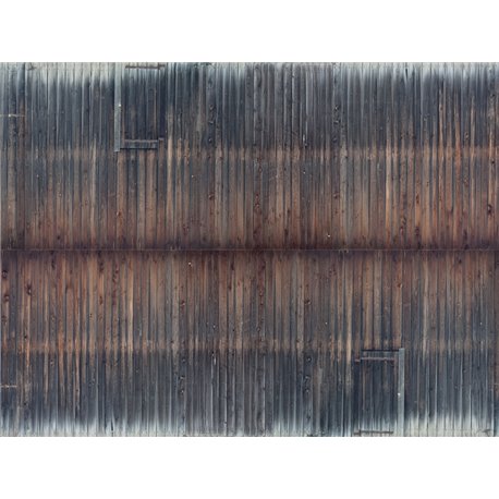3D Cardboard Sheet Timber Wall weathered, 25 x 12.5 cm