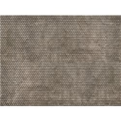 3D Cardboard Sheet Plain Tile grey, 25 x 12.5 cm