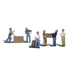 Dock Workers - N Scale (6 pieces)