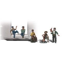 Hobos - N Scale (7 pieces)
