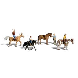 Horseback Riders - N scale (8 pieces)