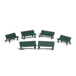 Park Benches - N scale (6 pieces)