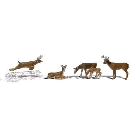 Deer - N scale (6 pieces)