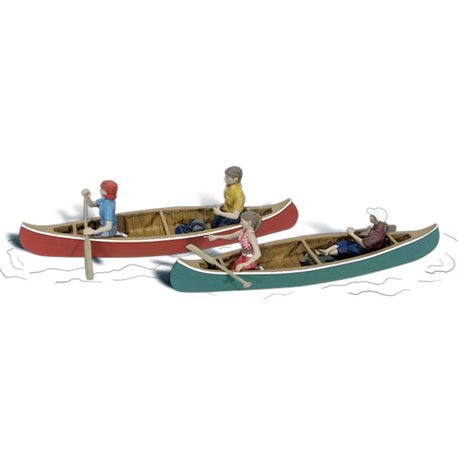 Canoers - N Scale ( pieces)
