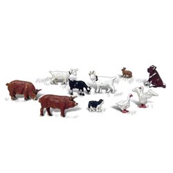 Barnyard Animals - N Scale (10 pieces)