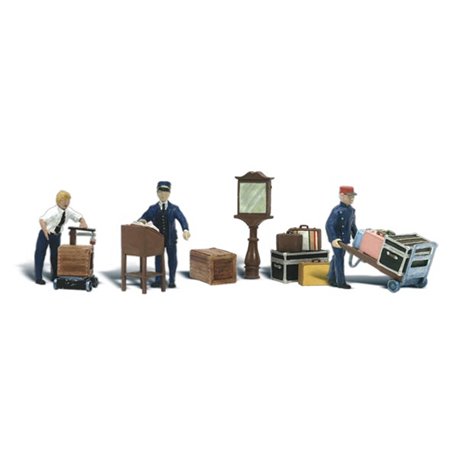 Depot Workers & Accessories - N Scale ( pieces)