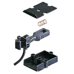 Type E Medium Centerset Metal Couplers with Metal Gearboxes - Black - O Scale