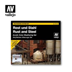 AV Vallejo Model Color Set - Rust and Steel Effects