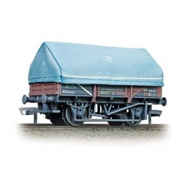 5 Plank China Clay Wagon With Hood BR Bauxite (Weathered)