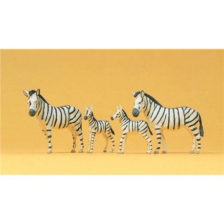 Circus Zebras (4) Figure Set