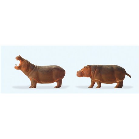 Circus Hippopotamus (2) Figure Set