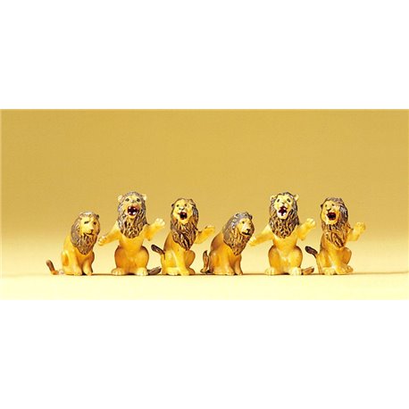 Circus Lions Seated (6) Figure Set