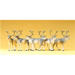 Circus Reindeers (6) Figure Set
