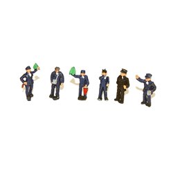 Painted 6 Station Workers and Figures (N scale 1/148th)