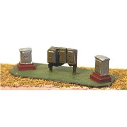 Trackside Relay boxes (3 types) - Unpainted
