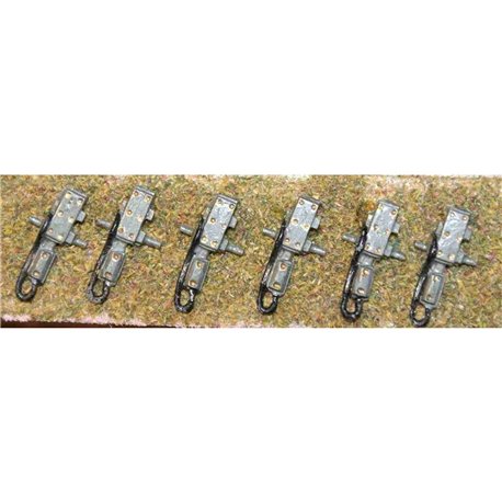 6 dummy Point motors - Unpainted