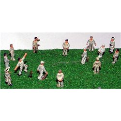Painted Cricket Game Figures