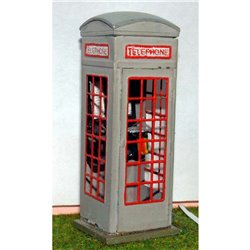 (O Scale 1:43) Period Telephone box (series 3 from 1929) Unpainted Kit by Langley