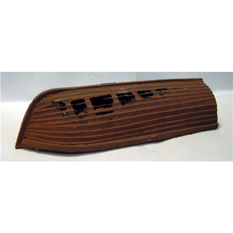 OM6 Rotten Rowing Boat (holes in hull) Unpainted Kit O Scale 1:43