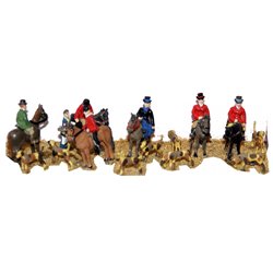 Hunt Scene, Riders and Hounds - Unpainted
