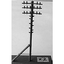 2 Telegraph poles (OO Scale 1/76th)