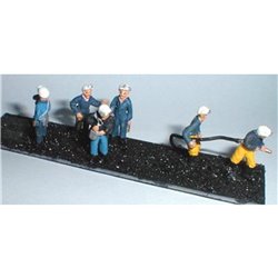 6 assorted miners/ underground workers - Unpainted