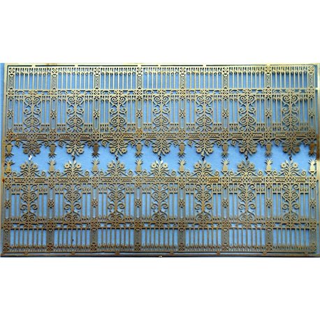 Ornate 'Cast Iron' Fencing (stately Home) - Unpainted