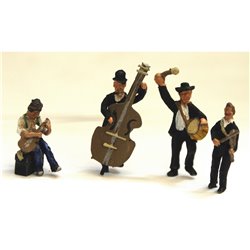 4 Buskers / Music Player/entertainers - Unpainted