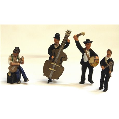 4 Buskers / Music Player/entertainers - Unpainted
