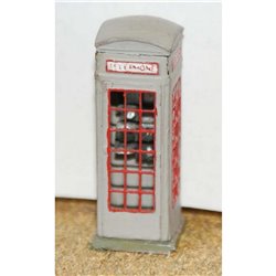 Period Telephone box. 1929 on (OO Scale 1/76th) - Unpainted