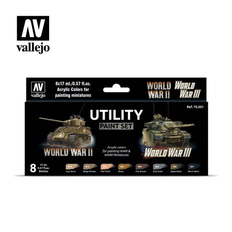 Vallejo Model Color Set - Utility paint set (8)