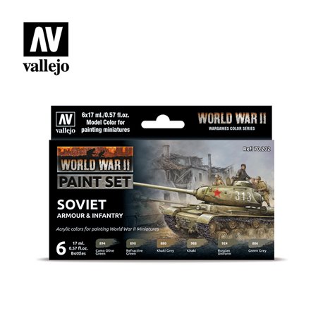 Vallejo Model Color Set - WWII Soviet Armour & Infantry