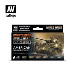 Vallejo Model Color Set - WWII American Armour & Infantry
