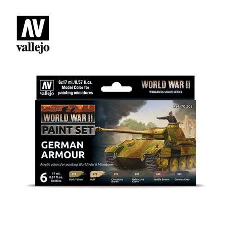 Vallejo Model Color Set - WWII German Armour (6)