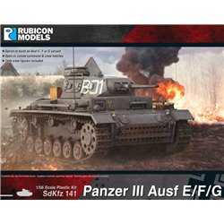 Panzer III Ausf E/F/G 1:56 scale (28mm) Wargame Plastic Kit
