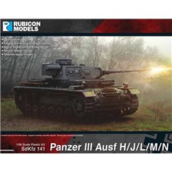 Panzer III Ausf H/J/L/M/N 1:56 scale (28mm) Wargame Plastic Kit