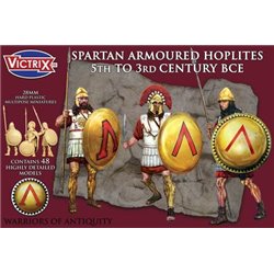 Spartan Armoured Hoplites 5th to 3rd Century BCE (x48) - 28mm