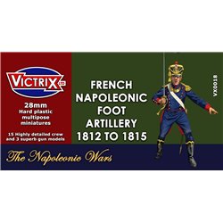 French napoleonic artillery 1812-15 - 28mm miniatures
