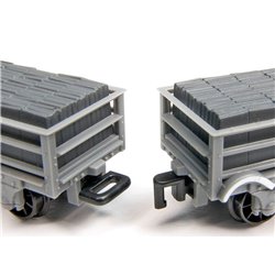 Close Couplers (Hook & Eye 12 sets(for 6 wagons)