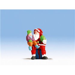 Santa Claus with Child Figure