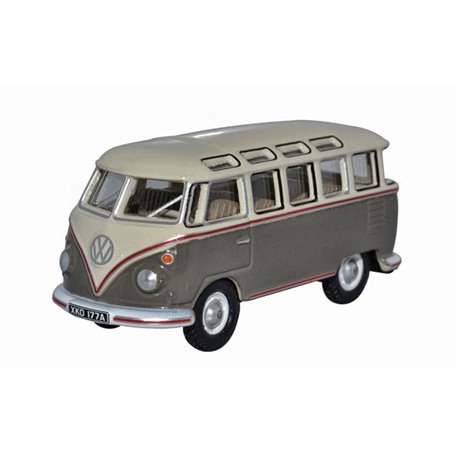 Volkswagen T1 Samba Bus Mouse Grey And Pearl White