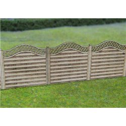 Wooden Fencing with Lattice Top Laser Cut Kit