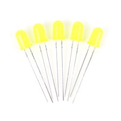 5mm LED yellow pack 5