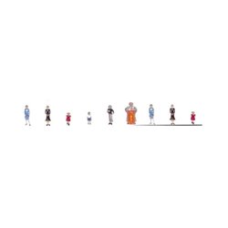 N Scale Figure Set - At the Church by Kestrel Design(9) Five Women Four Men by Kestrel Design