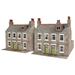 Two Stone Terraced Houses (2021 design) - Card Kit