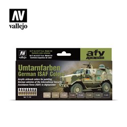 AV Vallejo Model Air Set - Recamouflage German ISAF Colors Set (x8)