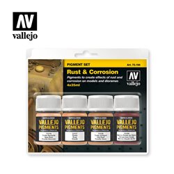 AV Vallejo Pigments Set Rust & Corrosion